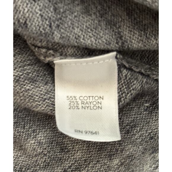 J. Jill Pure Jill Heathered Gray Cotton Blend Sweater Size XL EUC - Picture 4 of 7